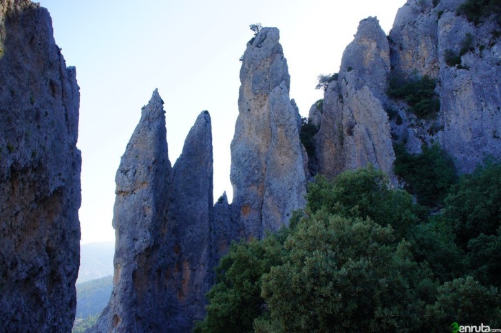 Els “Frares” de la Serrella, la roca esculpida